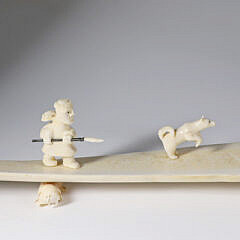 H.B. Slwooko Eskimo Carved Figural Sculpture