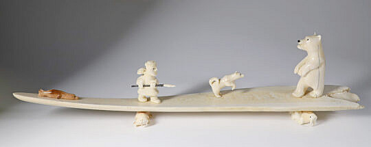 H.B. Slwooko Eskimo Carved Figural Sculpture