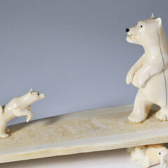 H.B. Slwooko Eskimo Carved Figural Sculpture