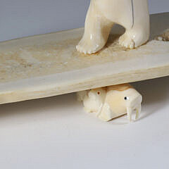 H.B. Slwooko Eskimo Carved Figural Sculpture