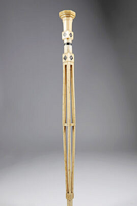 Whaler Made Architectural Walking Stick 19th Century
