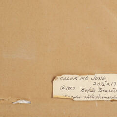 Betsy Bennett Watercolor on Paper “Color Me June”, circa 1987
