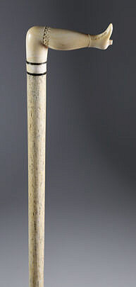 Whaler Made "Naughty Nellie" Cane, 19th Century