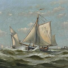 4217-955 Myron Clark Oil Painting A