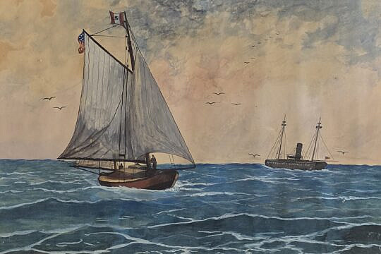 4218-955 Nantucket Shoals Watercolor A