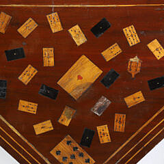 Dutch Marquetry Folding Gate Leg Card Table, circa 1800