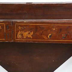 Dutch Marquetry Folding Gate Leg Card Table, circa 1800