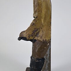 Scarce Antique Cast Iron Figural Old Salt Fisherman Doorstop, circa 1920s