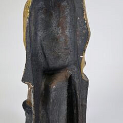 Scarce Antique Cast Iron Figural Old Salt Fisherman Doorstop, circa 1920s