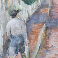 G. Folger Nantucket Oil on Canvas, “Martins Lane”, Painting