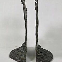 Pair of Segar Studios Bronze Viking Ship Bookends, circa 1920s