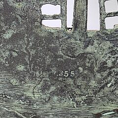 Pair of Segar Studios Bronze Viking Ship Bookends, circa 1920s