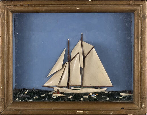 4239-955 Miniature Ship Shadowbox A