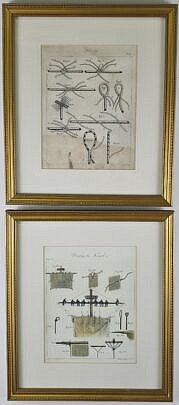 4242-955 Pair Nautical Prints A
