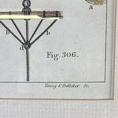 Two Antique Naval Maritime Colored Lithographs, “Bending the Foresail”, and, “Splicing”