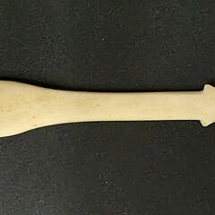 Pair of Large Antique Sailor Made Whalebone Serving Utensils, 19th century
