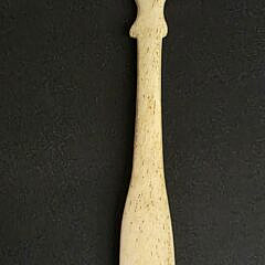 Pair of Large Antique Sailor Made Whalebone Serving Utensils, 19th century