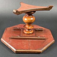 Antique Multiwood Inlaid Octagonal Salesman Sample Tilt Top Table, 19th Century