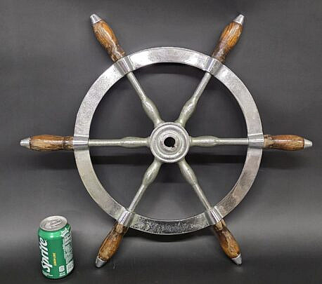 4246-955 Chrome Ships Wheel A