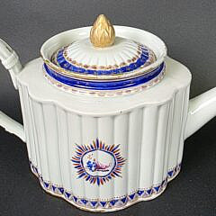Antique Samson Porcelain Three Piece Coffee Set, 19th century