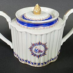 Antique Samson Porcelain Three Piece Coffee Set, 19th century