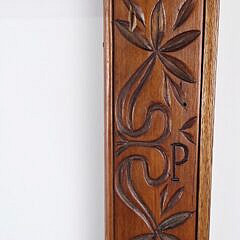 Antique Floral Relief Carved Decorated Frame, 19th century
