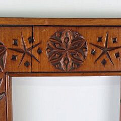 Antique Floral Relief Carved Decorated Frame, 19th century