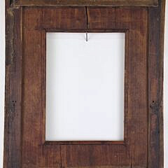 Antique Floral Relief Carved Decorated Frame, 19th century