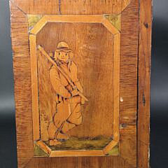 Antique English Regency Inlaid Six-Drawer Spice Cabinet, 19th century