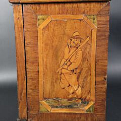 Antique English Regency Inlaid Six-Drawer Spice Cabinet, 19th century