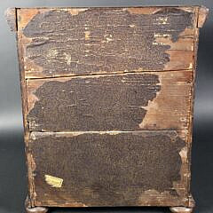 Antique English Regency Inlaid Six-Drawer Spice Cabinet, 19th century