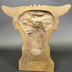 Antique American Solid Brass Naval Maritime Doorstop, circa 1920s