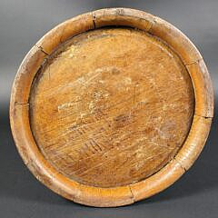 Antique English Oak Brass Bound Graduated Ships Barrel Bucket, 19th century