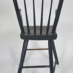 Antique Sheraton Thumb Back Windsor Childs High Chair, 19th century