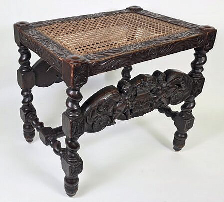 4266-955 Antique Joint Stool A