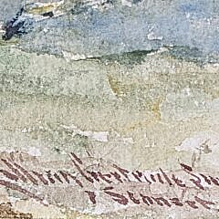 Lillian Gertrude Smith Watercolor on Paper, “Sconset Cottage”, Nantucket