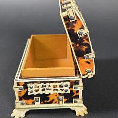 Antique British Regency Tortoiseshell Box, 19th Century