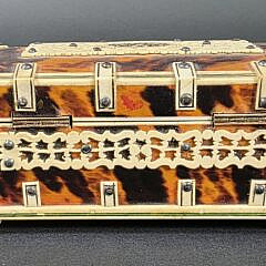 Antique British Regency Tortoiseshell Box, 19th Century