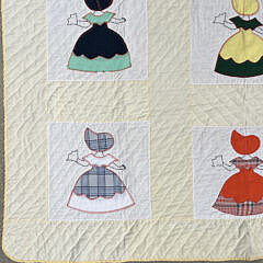Vintage “Sun Bonnet Sue” Applique Quilt