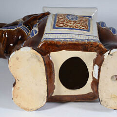 Ceramic Trumpeting Elephant Garden Stool End Table