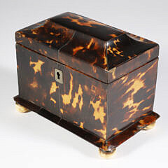 42790 Diminutive Tortoiseshell Tea Caddy A 8092_2 JPG