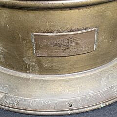 Antique Perkins Perko Brass Binnacle Head Ships Compass