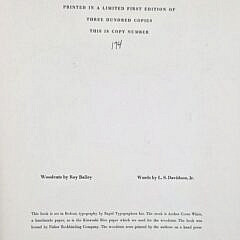 Scarce Roy Bailey, “Woodcuts and Words”, Limited Edition Book