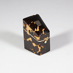 British Regency Antique Tortoiseshell Stamp Box, 19th Century