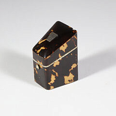 British Regency Antique Tortoiseshell Stamp Box, 19th Century