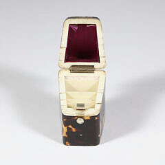British Regency Antique Tortoiseshell Stamp Box, 19th Century