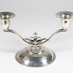 42858 Georg Jensen Sterling Silver Candelabra A 8077_2 JPG