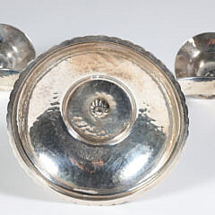 Georg Jensen Art Deco Sterling Silver Handwrought Candelabra