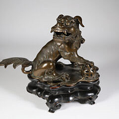 42880 Chinese Bronze Foo Dog Sensor A 0526 JPG