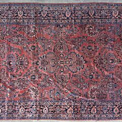 Semi-Antique Hand Knotted Sarouk Carpet Circa 1930